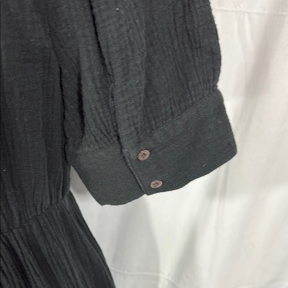 Madewell Elegant Black Button-Down Dress Shirt Size 4 - Picture 9 of 11